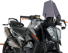 PUIG HI-TECH PARTS New Generation Windscreen - 16-1/4" - Dark Smoke - KTM 9668F