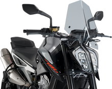PUIG HI-TECH PARTS New Generation Windscreen - 16-1/4" - Smoke - KTM 9668H