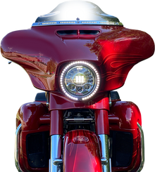 CUSTOM DYNAMICS Trim Ring - Sequential Turn Signal - Chrome PB-7TR-SEQ-1C