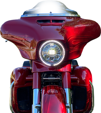CUSTOM DYNAMICS Trim Ring - Sequential Turn Signal - Chrome PB-7TR-SEQ-1C