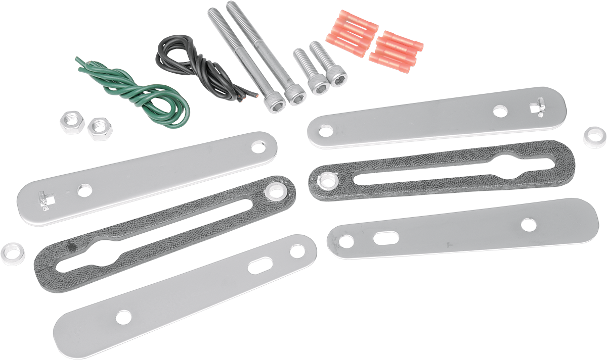 SADDLEMEN Turn Signal Relocation Kit - Softail - Chrome 2020-0351