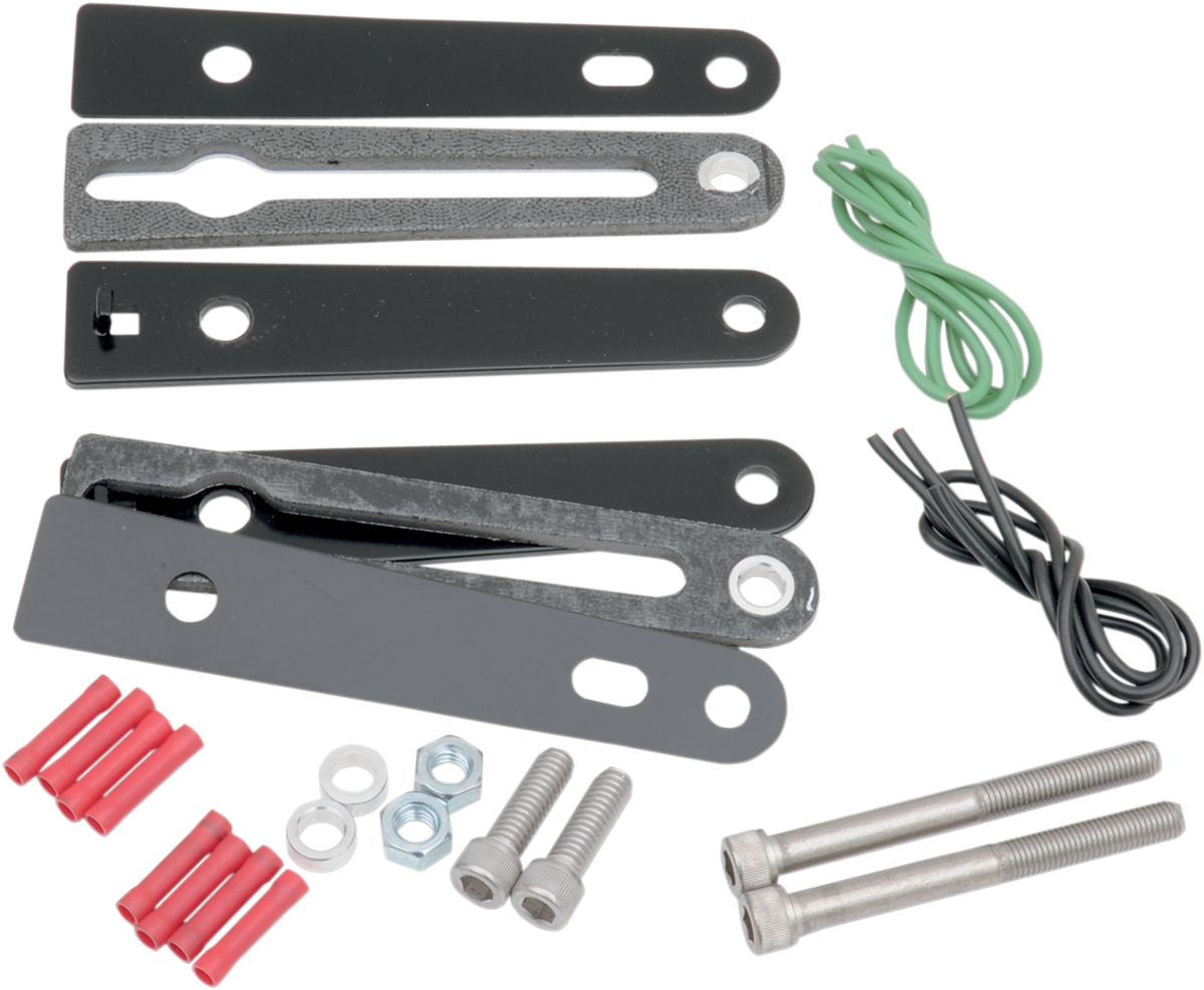 SADDLEMEN Turn Signal Relocation Kit - Dyna - Black 2020-0421