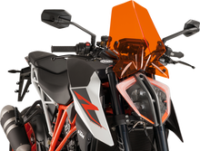 PUIG HI-TECH PARTS New Generation Windscreen - 16-1/4" - Orange - KTM 9692T