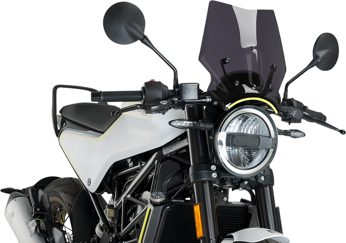 PUIG HI-TECH PARTS New Generation Windscreen - 12-1/2" - Dark Smoke - Husqvarna 9702F