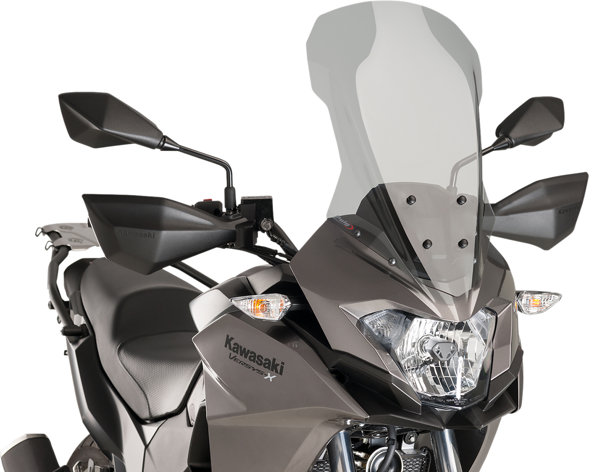 PUIG HI-TECH PARTS Race Windscreen - 20-1/2" - Smoke - Kawasaki 9710H