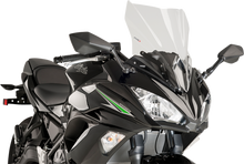 PUIG HI-TECH PARTS Race Windscreen - 17-3/4" - Clear - Kawasaki 9711W