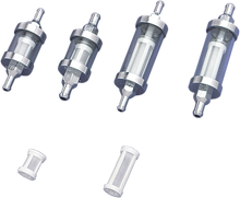 DRAG SPECIALTIES Fuel Filter - Clear - Mini - 1/4" 03-0051-BC145
