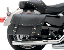 SADDLEMEN Highwayman Rivet Slant-Style Saddlebags - Large X021-03-041