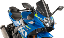 PUIG HI-TECH PARTS Race Windscreen - 14-3/8" - Carbon - Suzuki 9722C