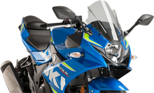 PUIG HI-TECH PARTS Race Windscreen - 14-3/8" - Smoke - Suzuki 9722H