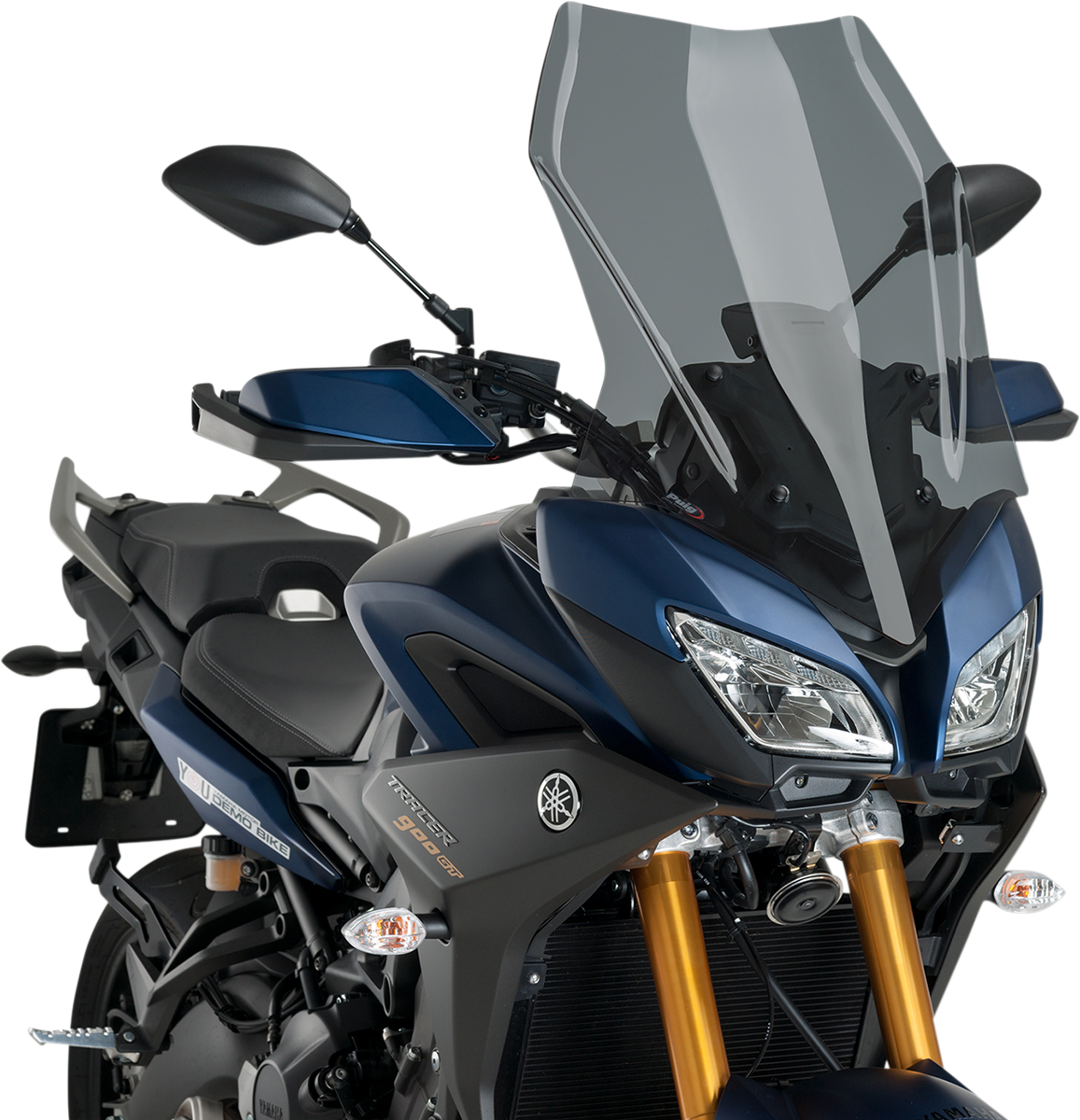 PUIG HI-TECH PARTS Touring Windscreen - 25-3/8" - Dark Smoke - Yamaha 3762F