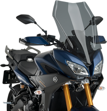 PUIG HI-TECH PARTS Touring Windscreen - 25-3/8" - Dark Smoke - Yamaha 3762F
