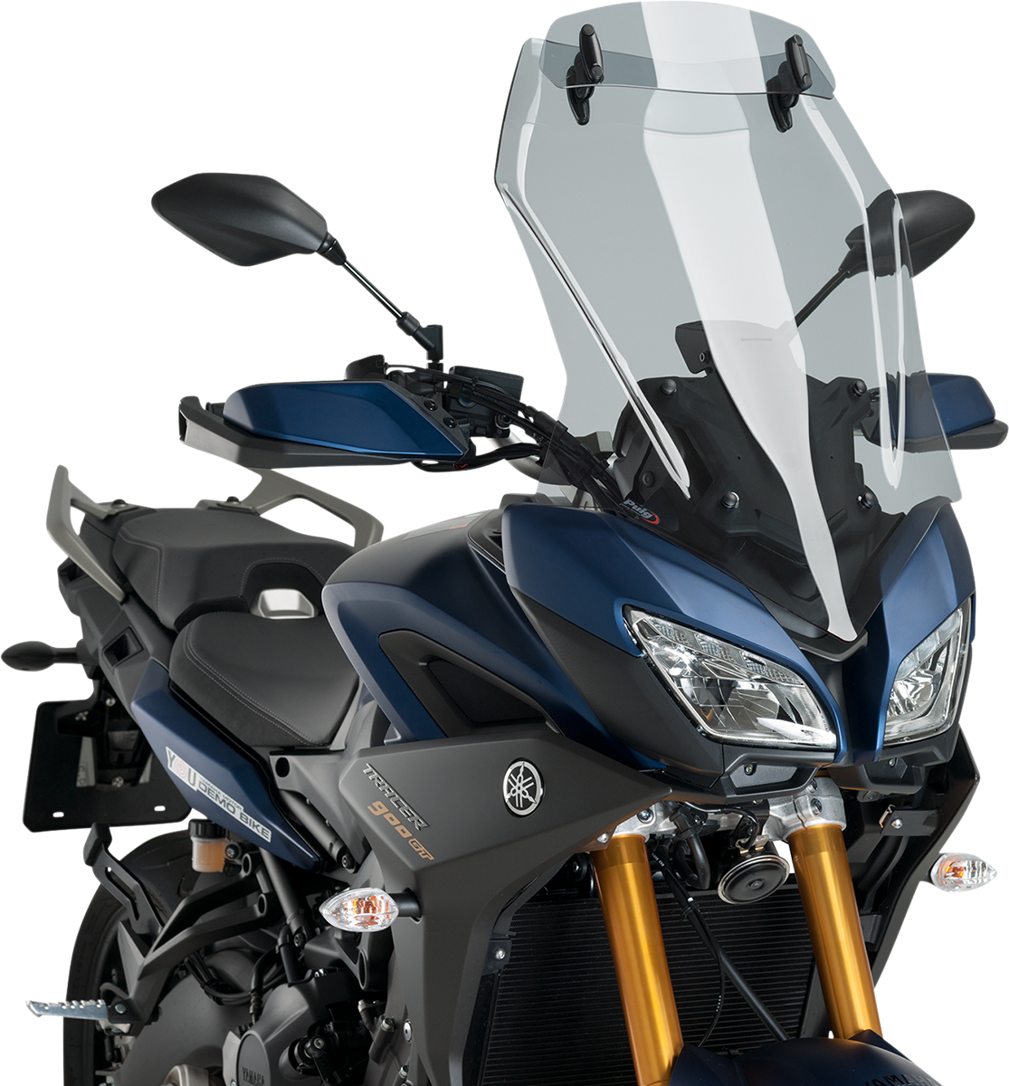 PUIG HI-TECH PARTS Touring Windscreen w/ Visor - Light Smoke - Yamaha 3755H