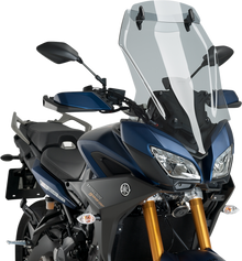 PUIG HI-TECH PARTS Touring Windscreen w/ Visor - Light Smoke - Yamaha 3755H