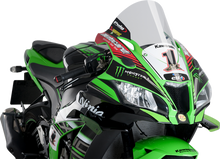 PUIG HI-TECH PARTS Race Windscreen - 14-1/4" - Clear - Kawasaki 9849W