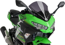 PUIG HI-TECH PARTS Race Windscreen - 15-3/4" - Dark Smoke - Kawasaki 9976F
