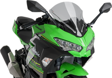 PUIG HI-TECH PARTS Race Windscreen - 15-3/4" - Smoke - Kawasaki 9976H