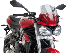 PUIG HI-TECH PARTS New Generation Windscreen - 12-1/4" - Light Smoke - Street Triple 765 9999H