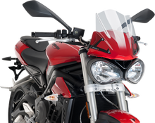 PUIG HI-TECH PARTS New Generation Windscreen - 12-1/4" - Clear - Street Triple 765 9999W