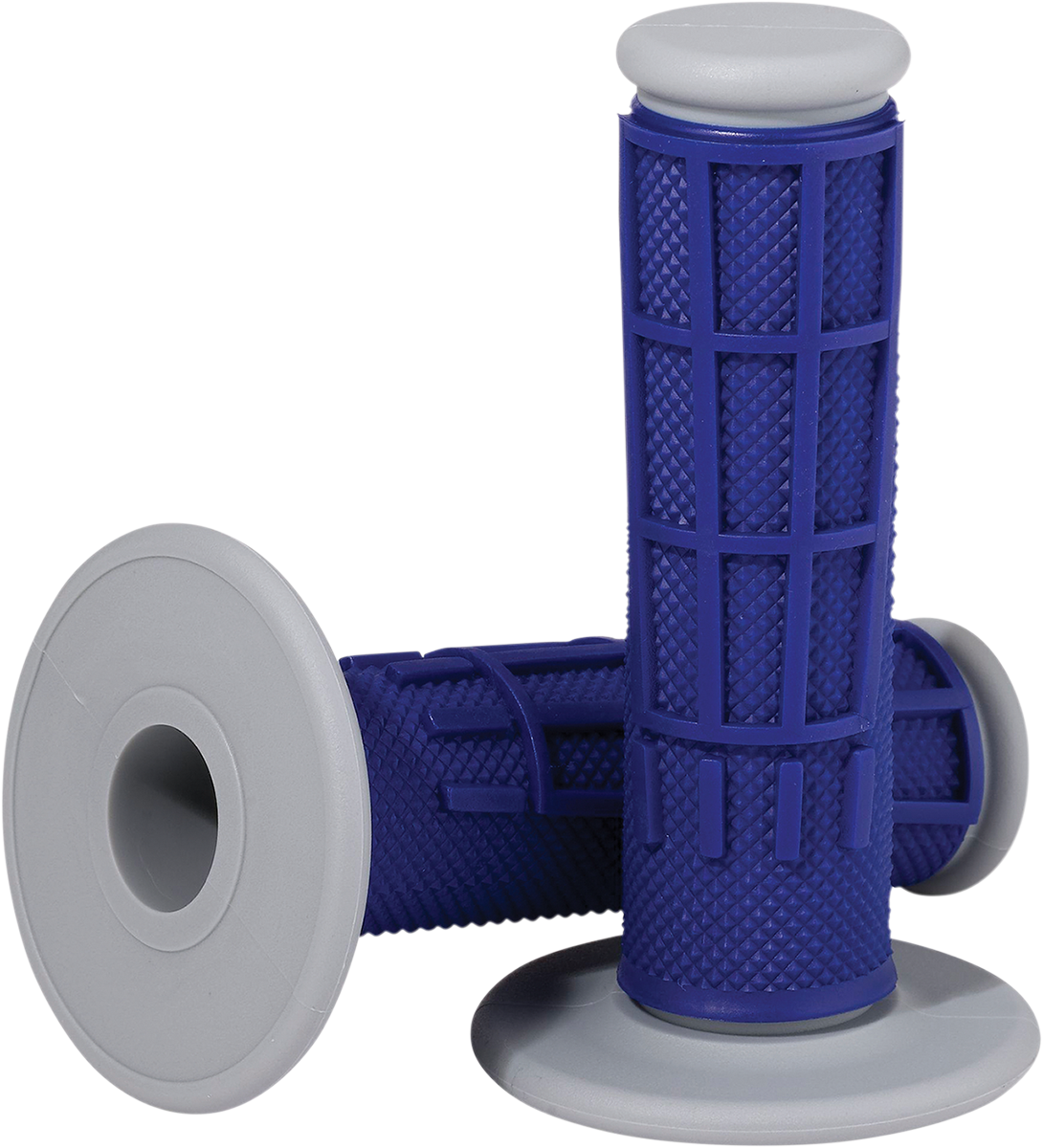 MOOSE OFFROAD Comp Diamond Half Waffle Grips - Blue 1MG2315-UEM