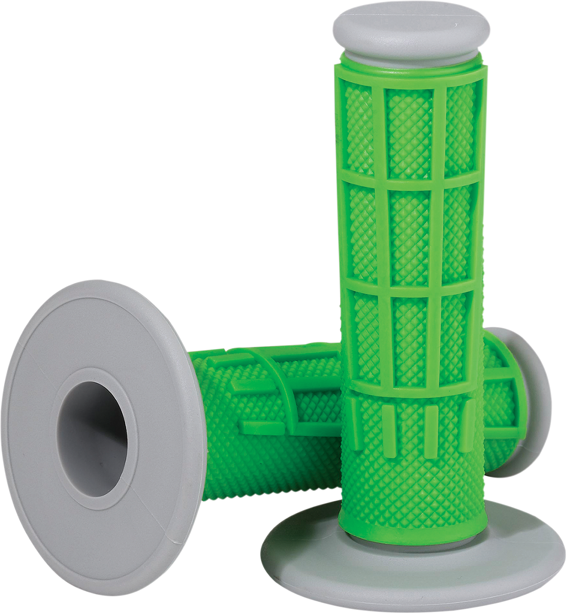 MOOSE OFFROAD Comp Diamond Half Waffle Grips - Green 1MG2315-GEM