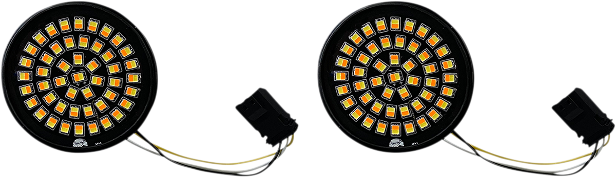 CUSTOM DYNAMICS LED Turn Signal Insert - Amber/White - CVO GEN-4-AW-JAE