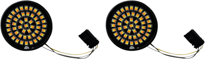 CUSTOM DYNAMICS LED Turn Signal Insert - Amber/White - CVO GEN-4-AW-JAE