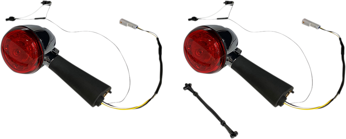CUSTOM DYNAMICS ProBEAM® LED Turn Signal - Rear - Chrome - Scout PB-SCOUT-RR-CR