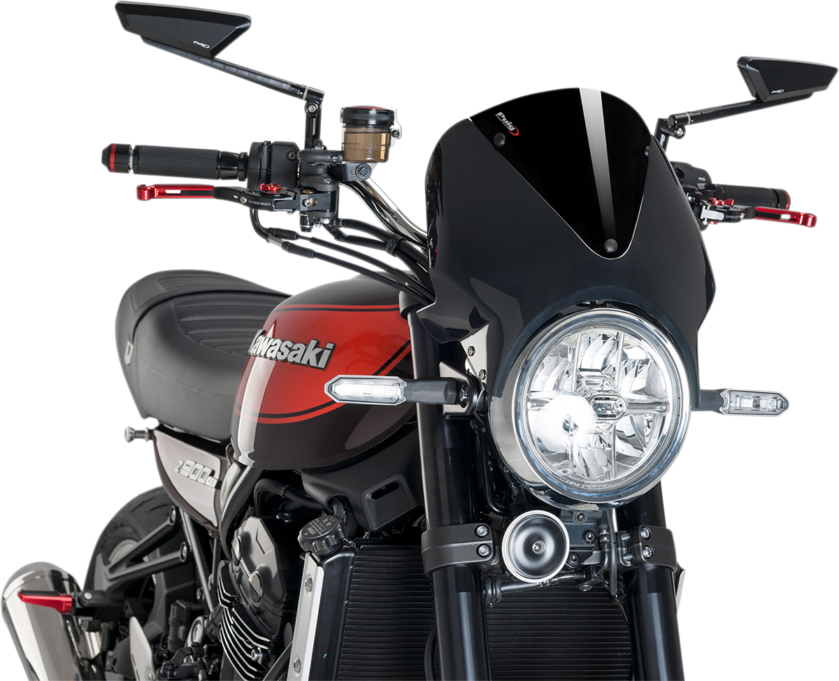 PUIG HI-TECH PARTS Windscreen - Black/Black 003NN