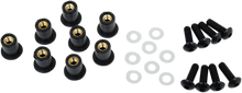 PUIG HI-TECH PARTS Windscreen Screw Kit - Black 0957N