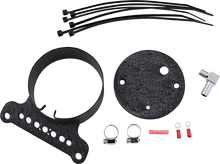 DRAG SPECIALTIES Single Gauge Bracket - Wrinkle Black T21-6927WB