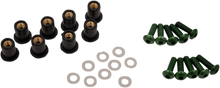 PUIG HI-TECH PARTS Windscreen Screw Kit - Green 0957V