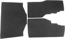 DRAG SPECIALTIES Saddlebag/Tourbox Floormats - Black - Gold Wing '88-'00 DS710115
