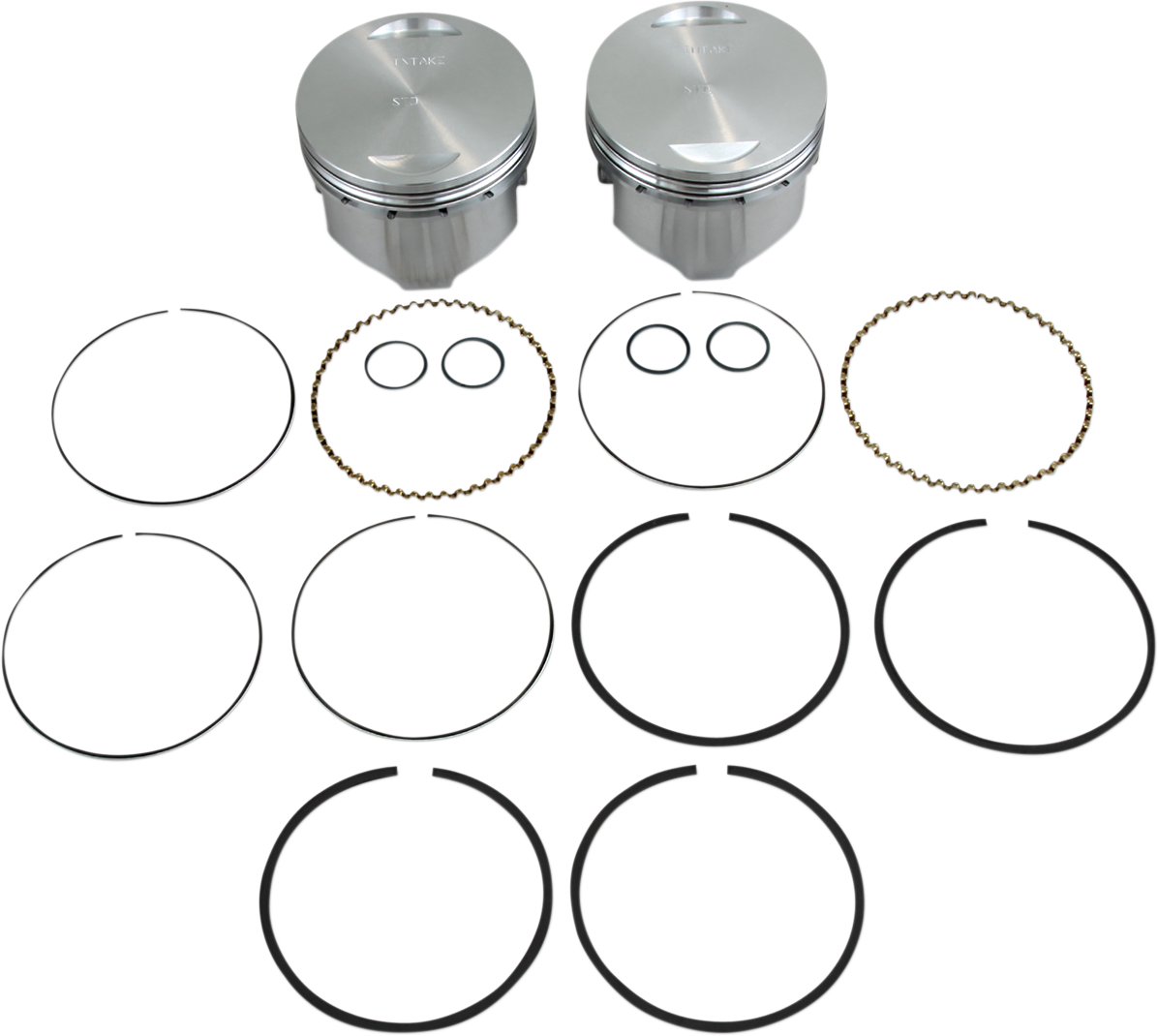 KB PERFORMANCE Piston Kit - 3.750" +0.020" - 8.8:1 CR - 88" Twin Cam KB425C.020