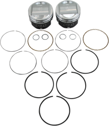 KB PERFORMANCE Piston Kit - 3.750" +0.005" - 10.5:1 CR - 88" Twin Cam KB426C.005