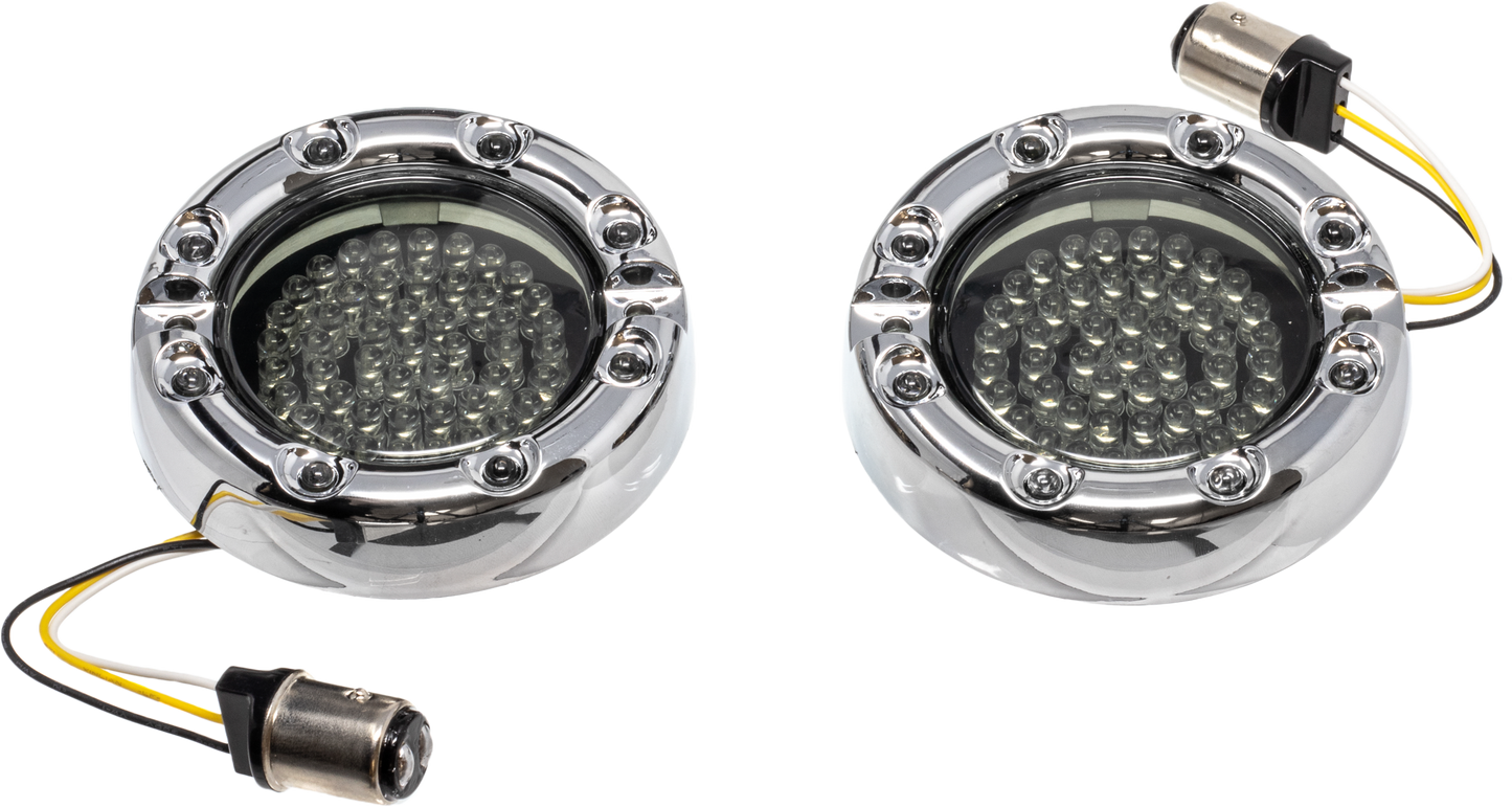 Prem Bezel Led Insert 1157 Switchback White/Amber Chr