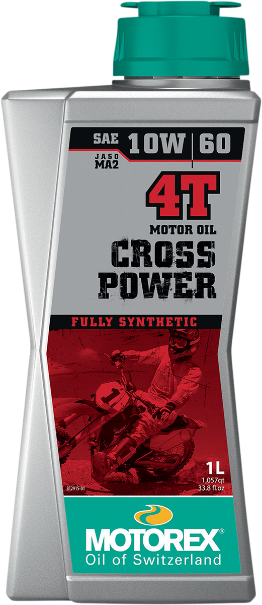 MOTOREX Cross Power Synthetic 4T Engine Oil - 10W-60 - 1L 308242
