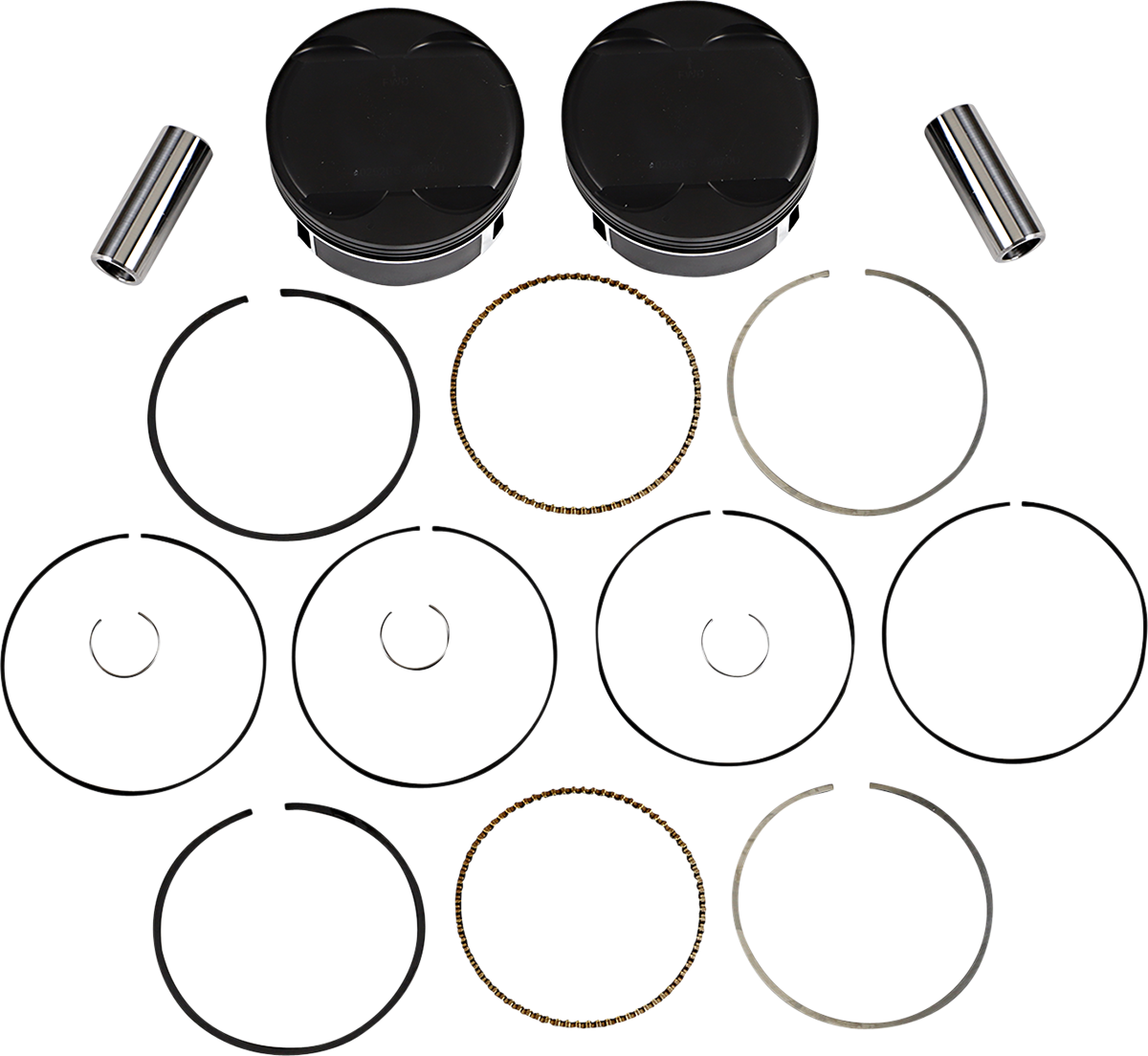 WISECO Piston Kit - 4.080" Bore - 118 CI - 114"/117" M8 K2805