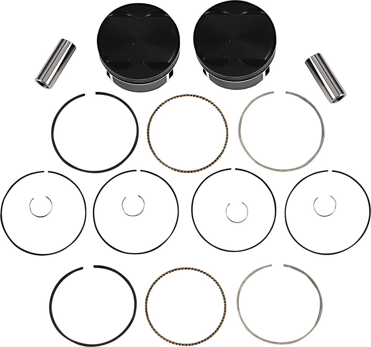 WISECO Piston Kit - 4.075" Bore - 117 CI - 114"/117" M8 K2804