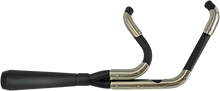 TRASK Assault 2:1 Exhaust - Black/Stainless Steel - '07-'17 Softail TM-5060BK