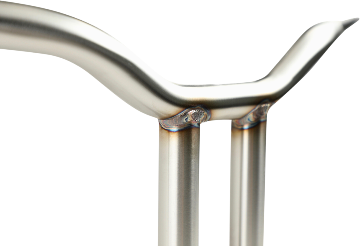 LA CHOPPERS Kage Fighter Welded Straight-Riser Handlebar - One Piece - 12" - Stainless Steel LA-7337-12SS