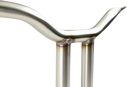 LA CHOPPERS Kage Fighter Welded Straight-Riser Handlebar - One Piece - 14" - Stainless Steel LA-7337-14SS