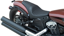 DRAG SPECIALTIES SEATS 3/4 Solo Seat - Black - Diamond Stitch - '18-'22 Scout Bobber 0810-2255