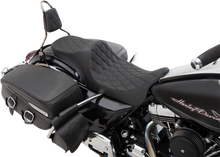 DRAG SPECIALTIES SEATS Predator III 2-Up Seat - Double Diamond - Black Thread - FL '08-'23 0801-1304