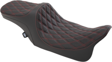 DRAG SPECIALTIES SEATS Predator III 2-Up Seat - Double Diamond - Red Thread - FL '99-'07 0801-1310