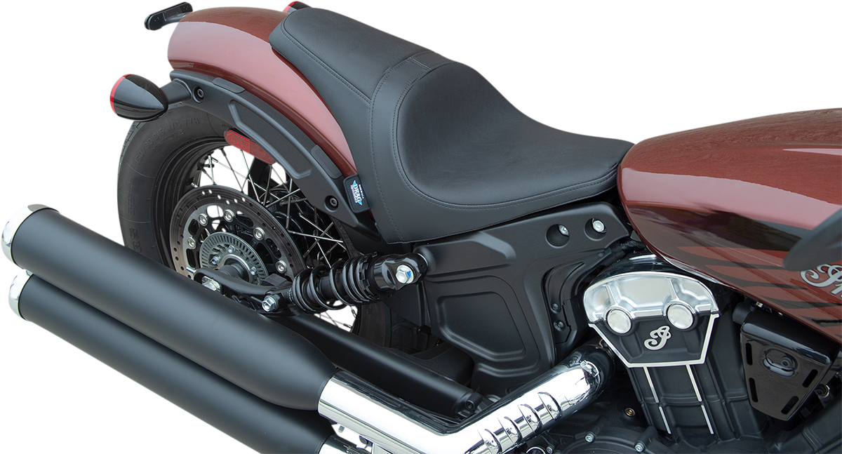 DRAG SPECIALTIES SEATS 3/4 Solo Seat - Black - Smooth - '18-'22 Scout Bobber 0810-2254