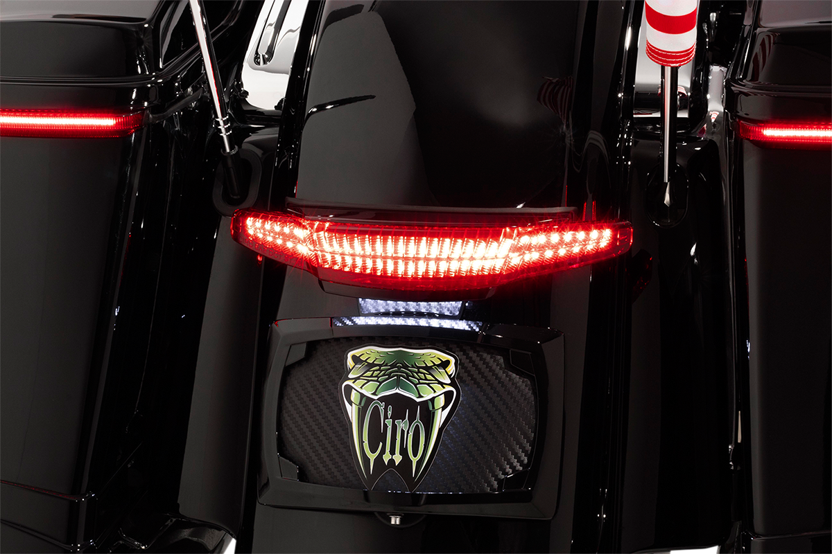 CIRO Taillight/Licesnse Plate Mount - Black 40074