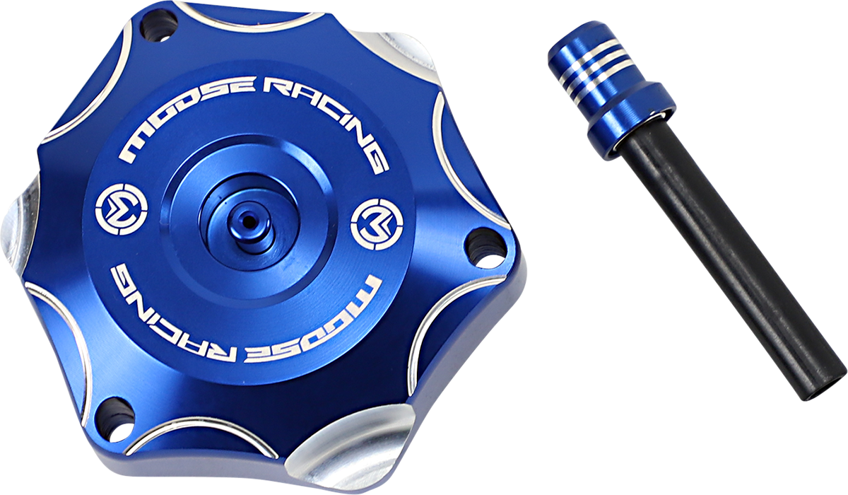MOOSE OFFROAD Aluminum Gas Cap - Blue - Yamaha T03-4132L