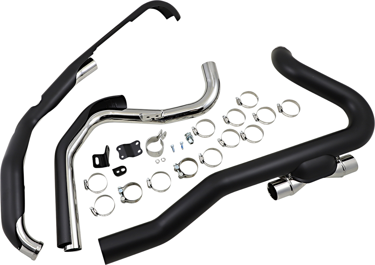COBRA Powerport Trike Dual Headpipes - Raven Black 6256RB