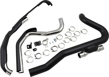 COBRA Powerport Trike Dual Headpipes - Raven Black 6256RB